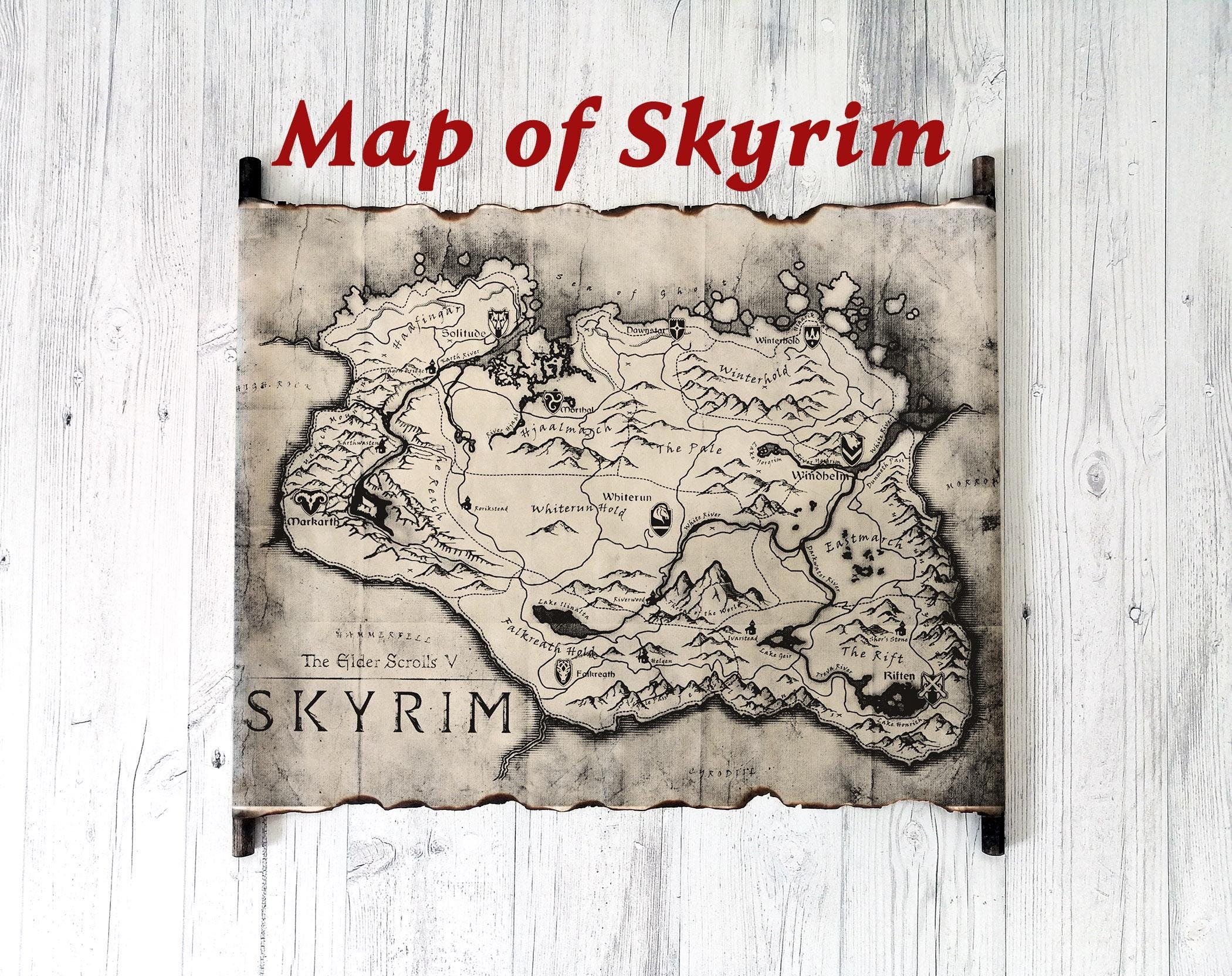 Skyrim Tapestry - Etsy, image size:2100x1664