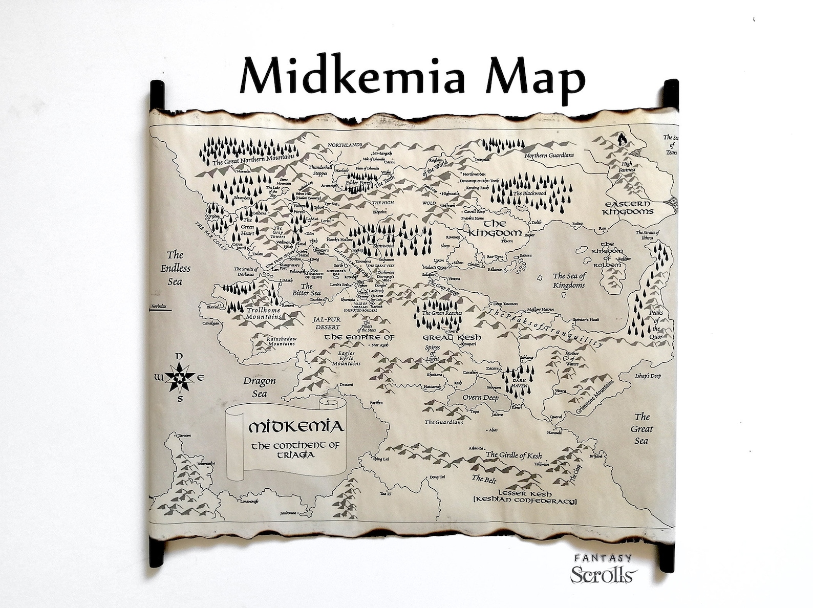 The Riftwar Cycle Map Midkemia Map Magician Map Silverthorn Map the 