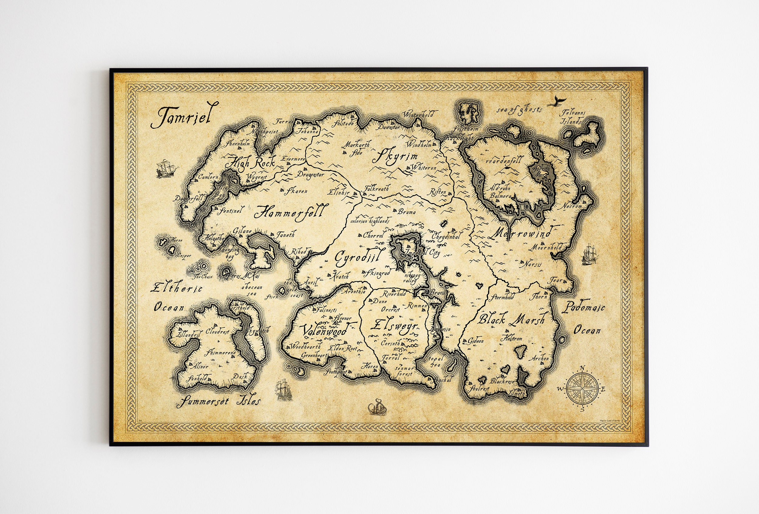 tamriel-map-poster-the-elder-scrolls-skyrim-morrowind-oblivion-etsy