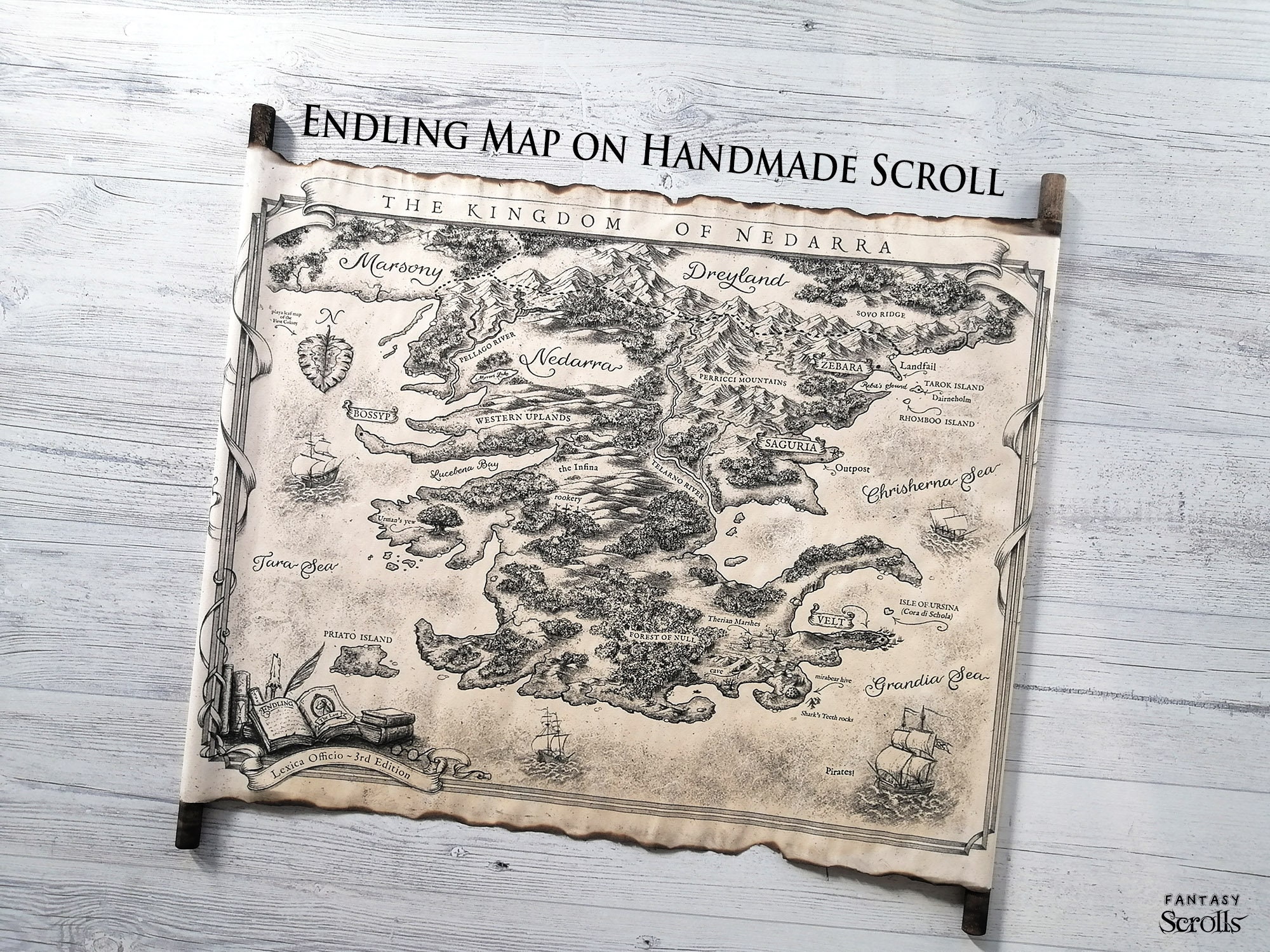 Map of Camp Half-blood on Handmade Scroll Percy Jackson and 