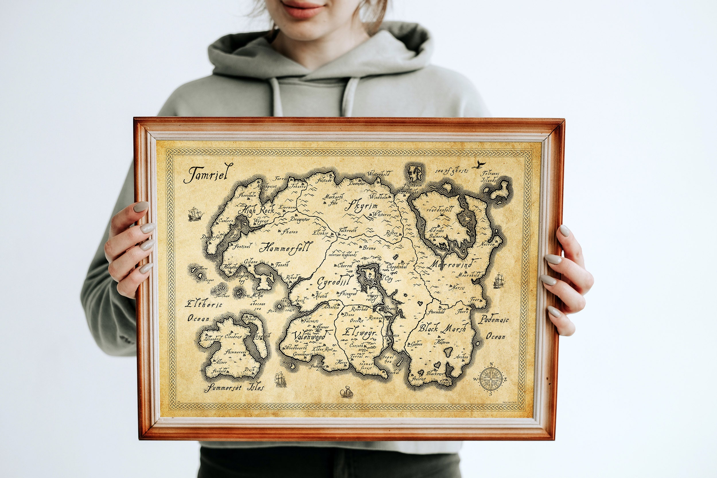 tamriel-map-poster-the-elder-scrolls-skyrim-morrowind-oblivion-etsy