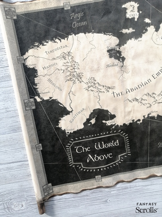 Map of Camp Half-blood on Handmade Scroll Percy Jackson and 