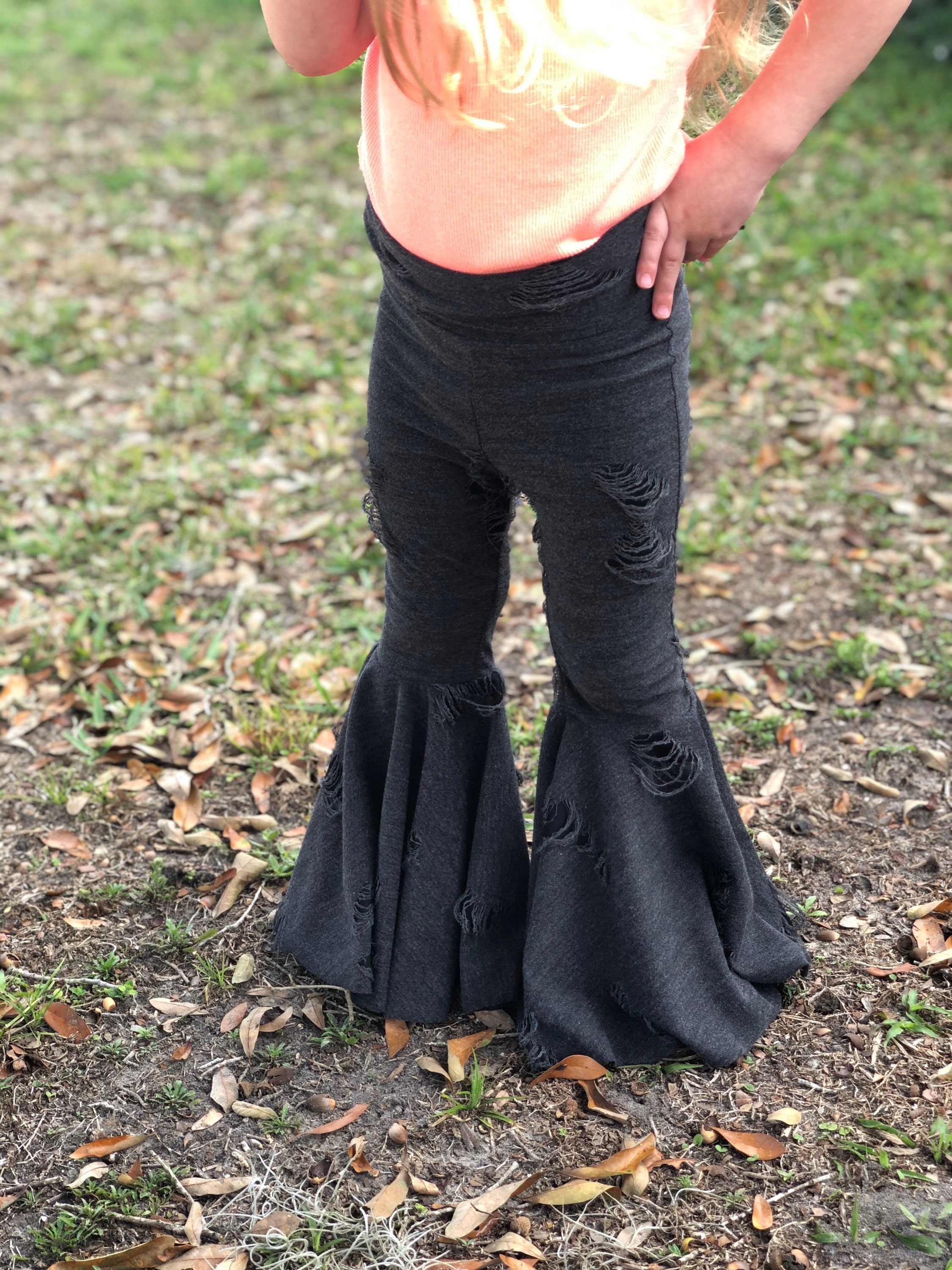 Distressed Bell Bottoms More Colors Available Baby through | Etsy