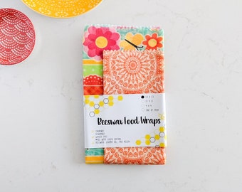 Beeswax Food Wrap | Size Large | Pack of 2 | eco friendly