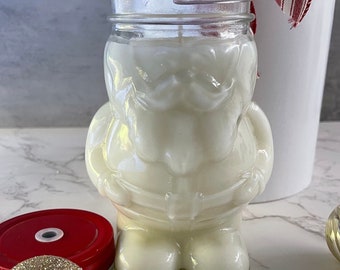 Santa Mason Jar Candle