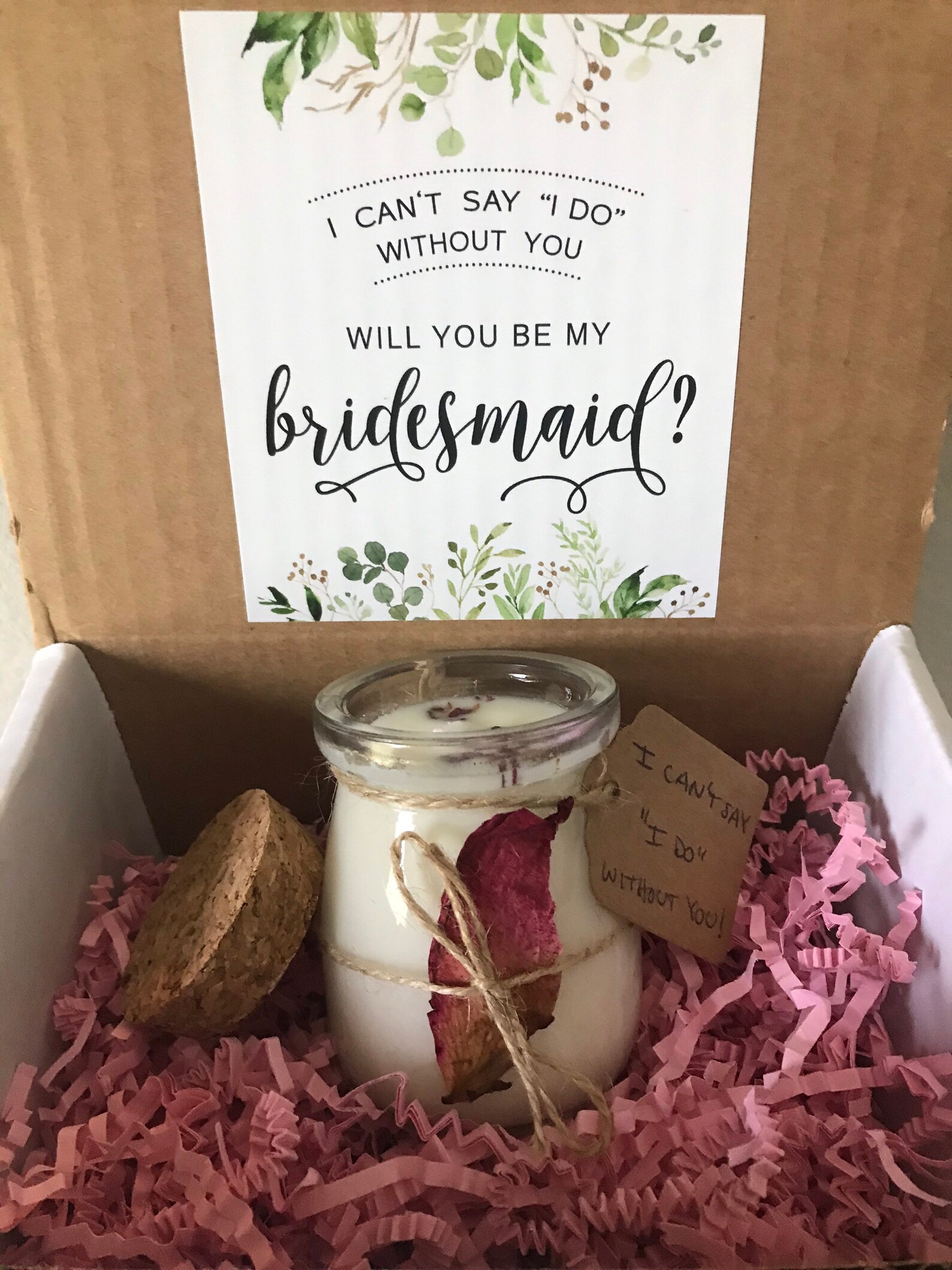 Bridesmaid Proposal Candle / Bridesmaid Candle Gift / Etsy