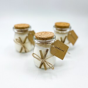 Wedding Favors- Sandalwood Candle Favors -  Rustic Wedding Favors - Handmade Party Favors