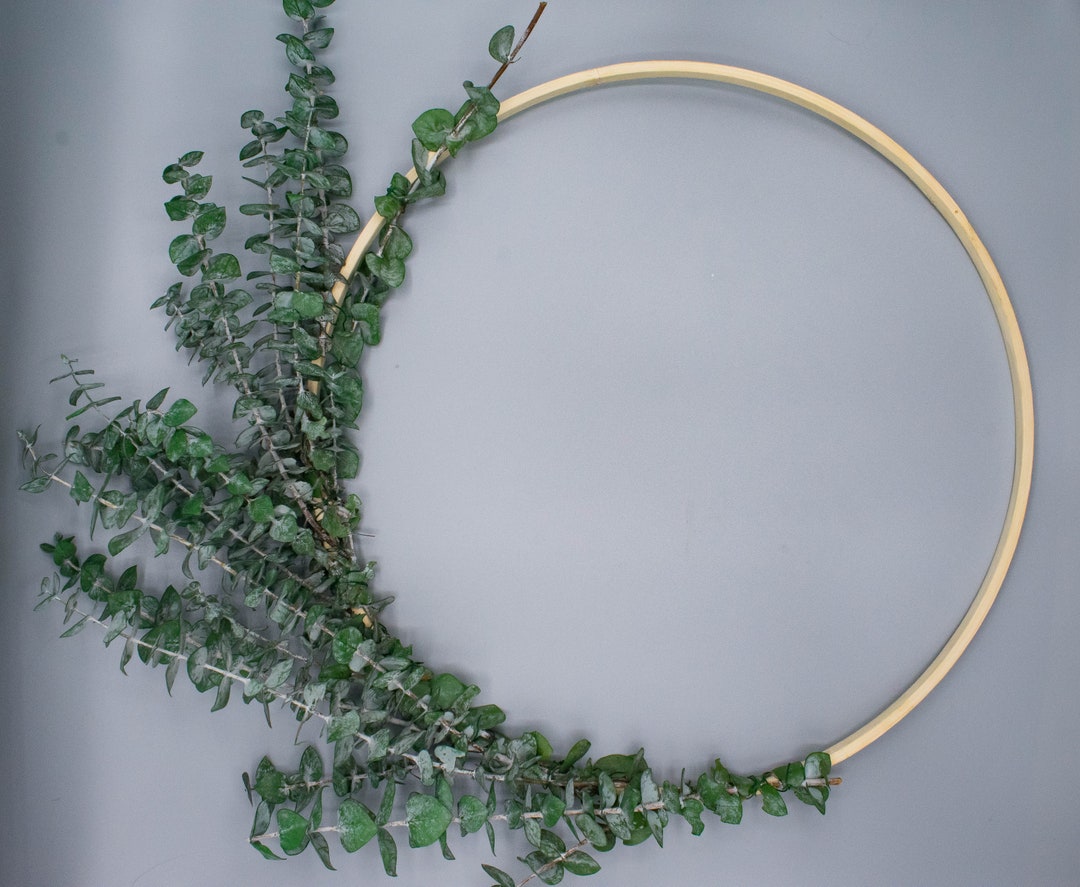 Preserved Eucalyptus Wreath, DIY Wreath Kit, Eucalyptus Wreath Making