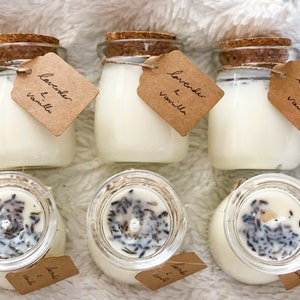 Rustic Candle Favors Soy Wax Candle Wedding Favors Small Wedding Gifts for Guests Cork Lid Candles Personalized Wedding Favor lavender