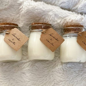 Rustic Candle Favors Soy Wax Candle Wedding Favors Small Wedding Gifts for Guests Cork Lid Candles Personalized Wedding Favor image 2