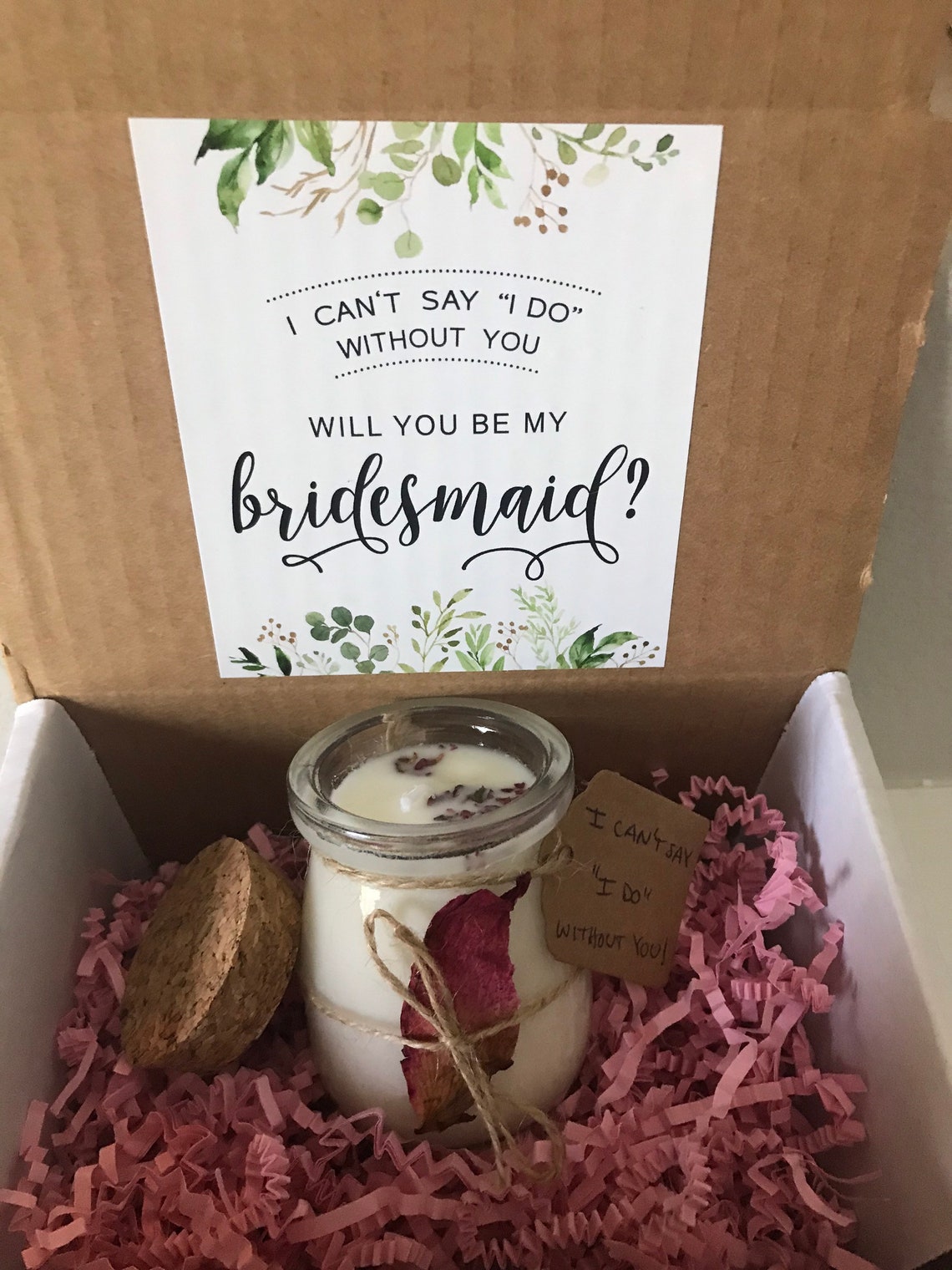 Bridesmaid Proposal Candle / Bridesmaid Candle Gift / Etsy