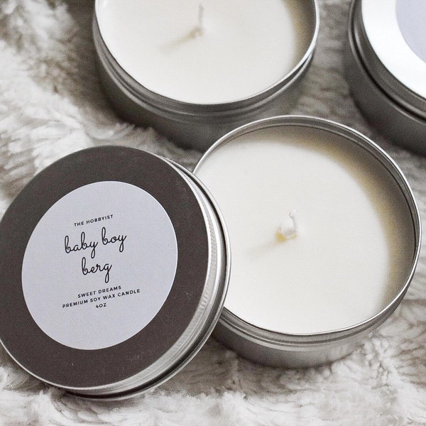 Baby Shower Candle Etsy