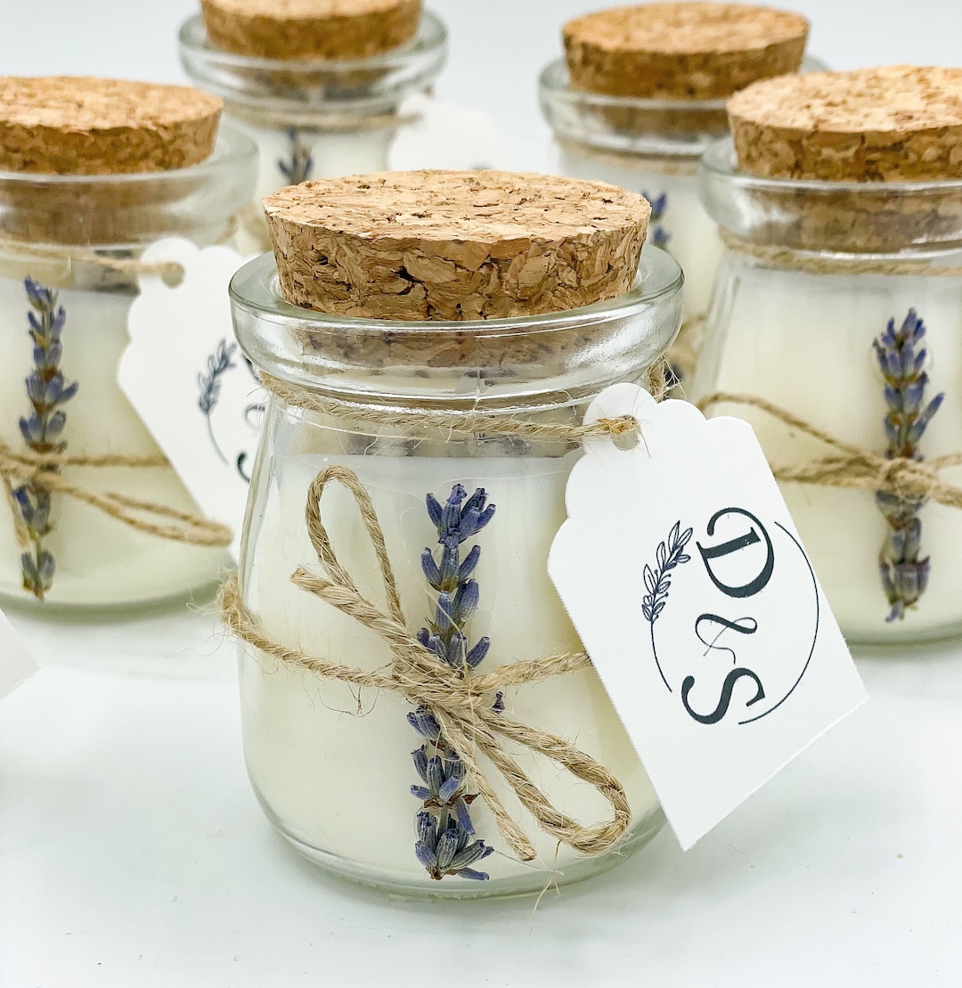Set of 24 Bulk Wholesale Mini Mason Jar Candles - 4 Ounce - Perfect for Weddings, Restaurants, Gifts, Baby Showers