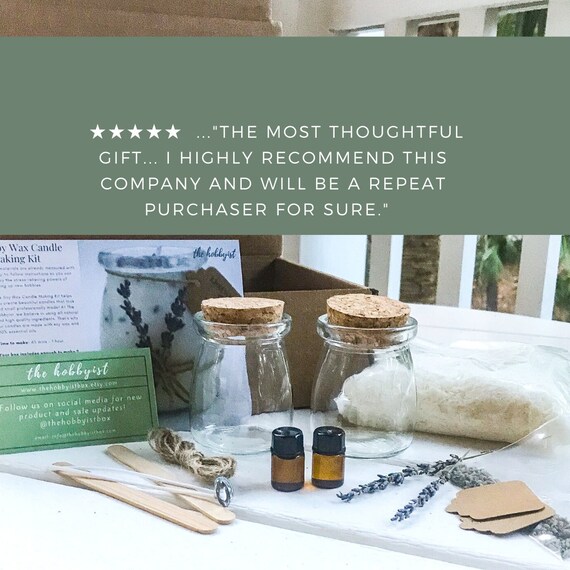 DIY Candle Making Craft Kit for Adults, Quarantine Gift, Easy Candle Making, Soap Making Kit, DIY Kit