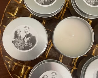 Bachelorette party favors, Personalized Photo Wedding Favors, Candle party gifts, Bachelorette gifts, Bachelorette candles