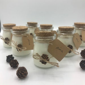 Winter wedding favors, Mini candles, Candle Favors Bulk, Winter Baby Shower Favors, Mountain Wedding Gifts for Guests image 3