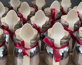 Hot Chocolate Wedding Favors, Hot chocolate Favors, Personalized Bridal Shower Gifts, Edible Wedding Favor, Winter Party Favors