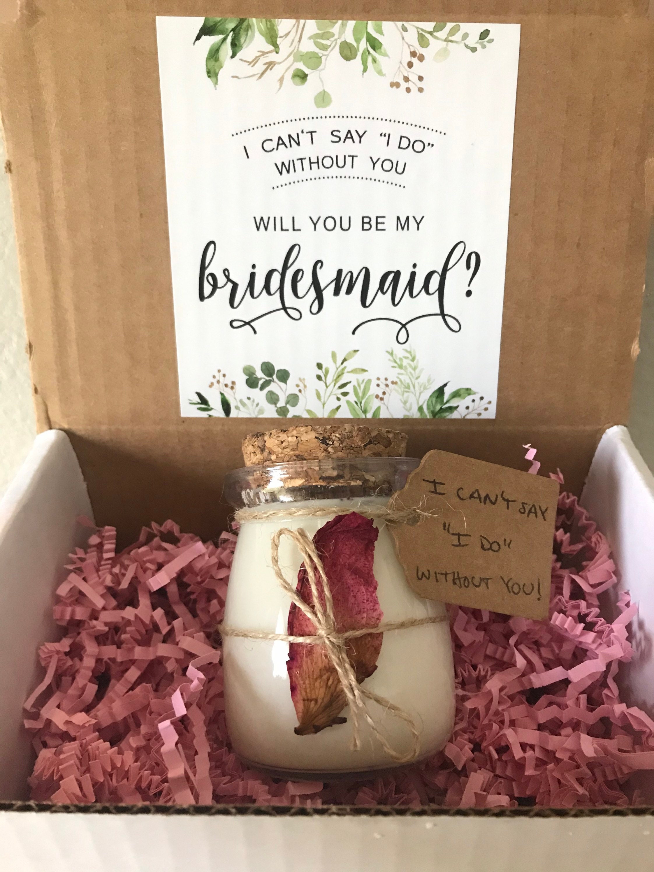 Bridesmaid Proposal Candle / Bridesmaid Candle Gift / Etsy