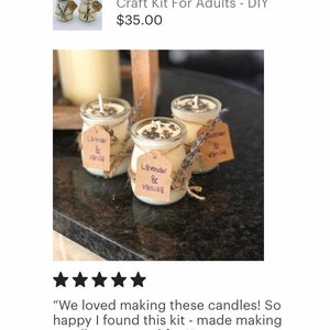 DIY Candle Making Kit, Easy Candle Making, Candle DIY Kit, Craft Kits for Adults, Girls Night, Virtual Event Company Gift image 7