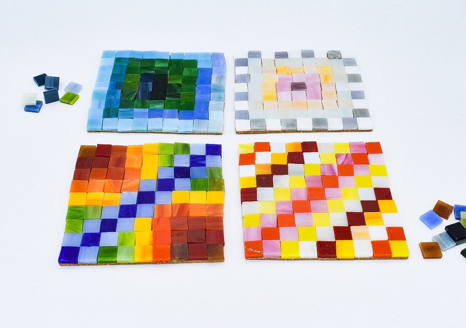 DIY Coaster Kit Make Your Own Mosaic Coasters Easy Craft Etsy