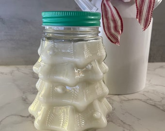 Christmas Tree Mason Jar Candle