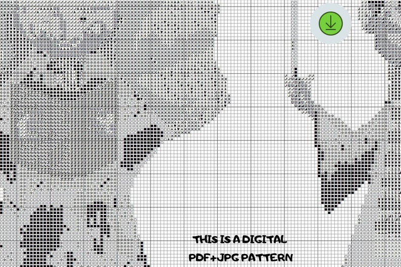 Feather bookmark cross stitch pattern PDF
