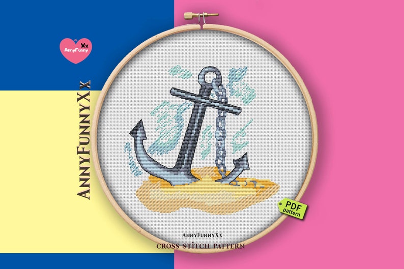 Anchor Cross Stitch Pattern PDF | Etsy
