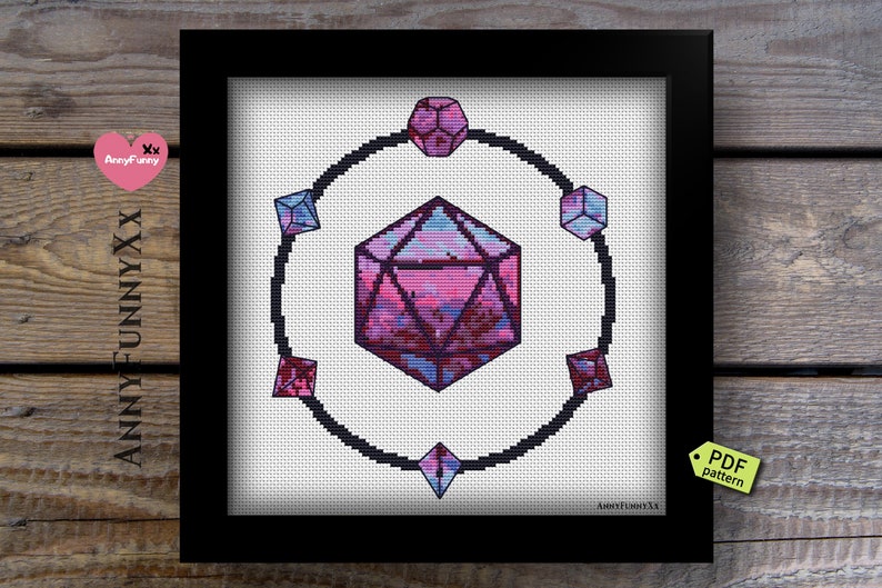 Dungeons and Dragons cross stitch pattern | Etsy