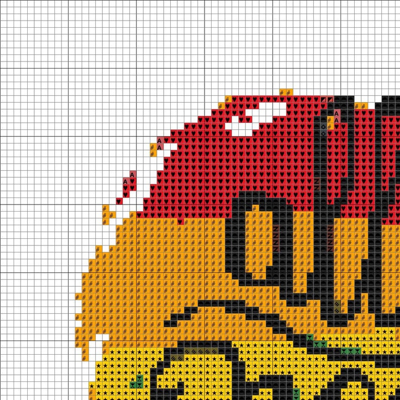 A custom cross stitch with option for two different pride