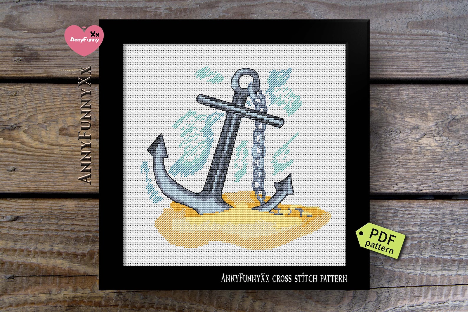 Anchor Cross Stitch Pattern PDF | Etsy