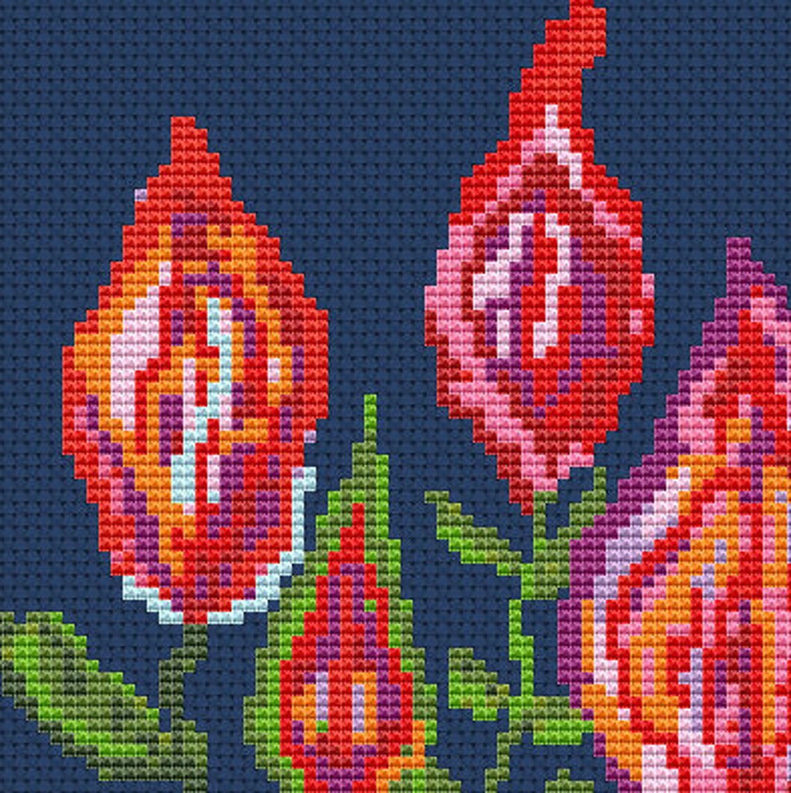 Vagina cross stitch pattern pdf vulva embroidery patterns  etsy