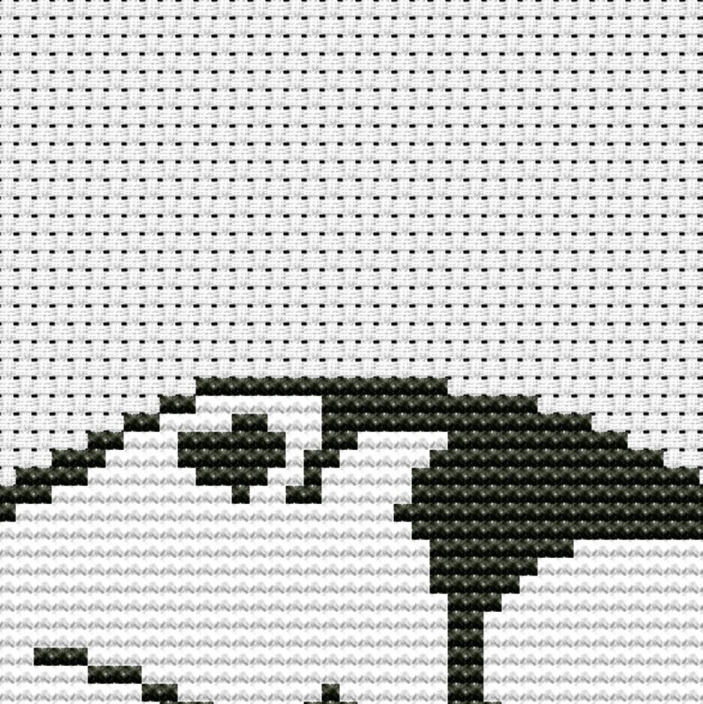 Black and White Cats Cross Stitch pattern PDF Cute Stitching Etsy