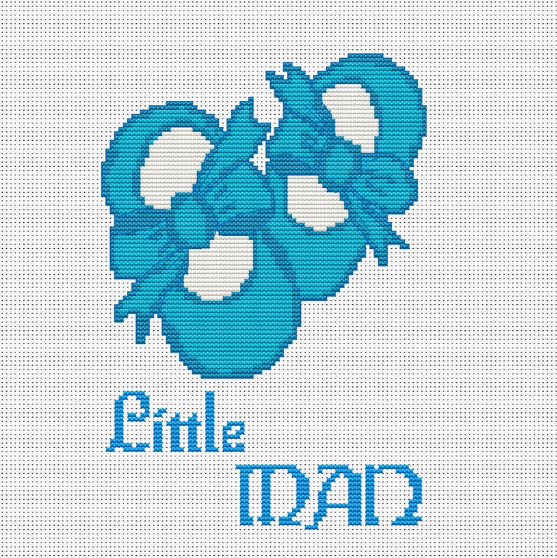 Baby boy cross stitch pattern baby announcement Etsy