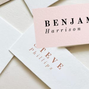 Printed Place Cards, Name Cards Wedding | Place Cards, Table Seating, Place Names | Bridal Shower, Christening, Baptism | Slim Place Cards