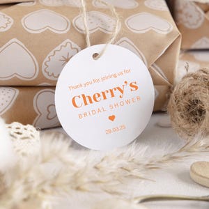 Gift Tags, Bonbonniere, Bridal Shower Gift Tag, Printed and Personalised, Hens Night, Wedding, Engagement thank you gift tag