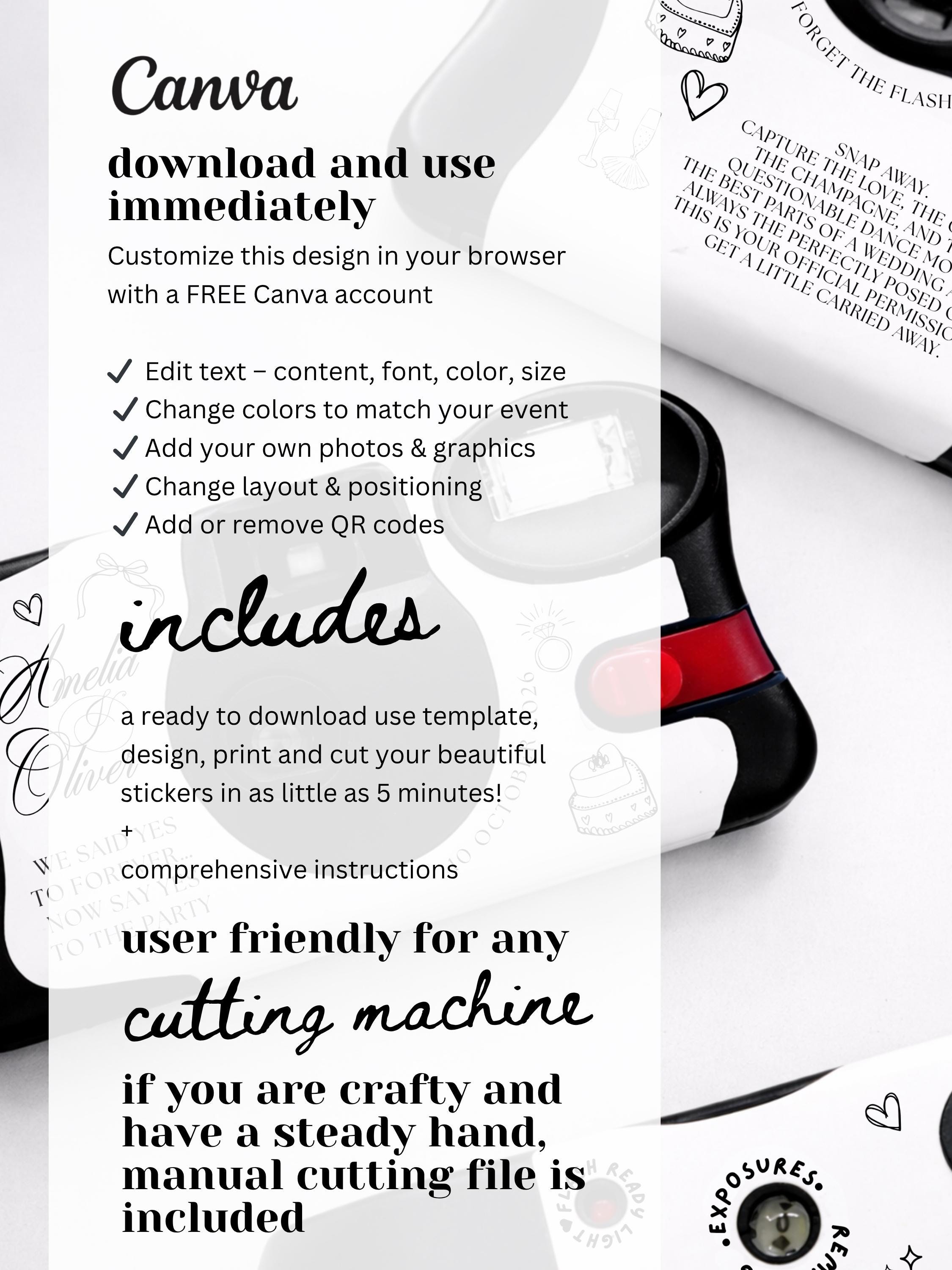 Kodak Disposable Camera Cover Wrap: Label Template, Design Your Own ...