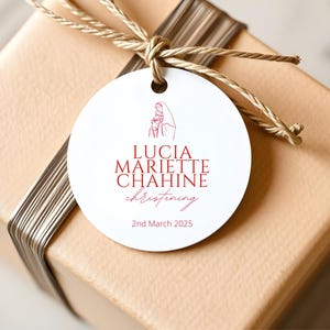Gift Tags, Bonbonniere, Baptism Gift Tag, Printed and Personalised, Christening Bag Tags, Wedding Gift Tags Christian Gift Tag
