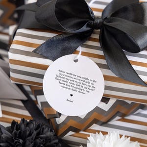 Gift Tags with your own custom message,Bonbonniere, Bridal Shower Gift Tag, Printed and Personalised, , Wedding, Baptism Engagement gift tag