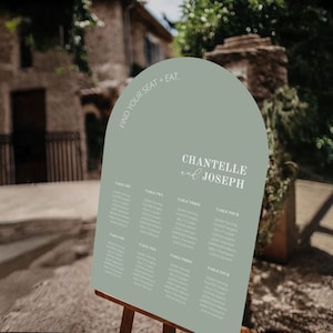 Seating Chart Sign, Entrance Sign, Printed Wedding Sign, Engagement Sign, Personalised I Printed and Delivered