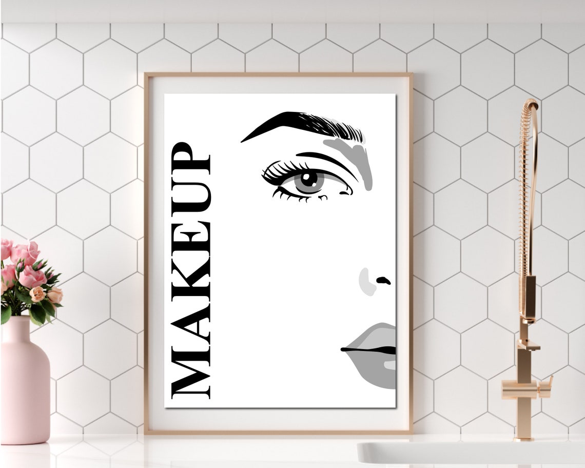 Makeup is Art Printable Poster Makeup Artist Beauty Therapist Etsy