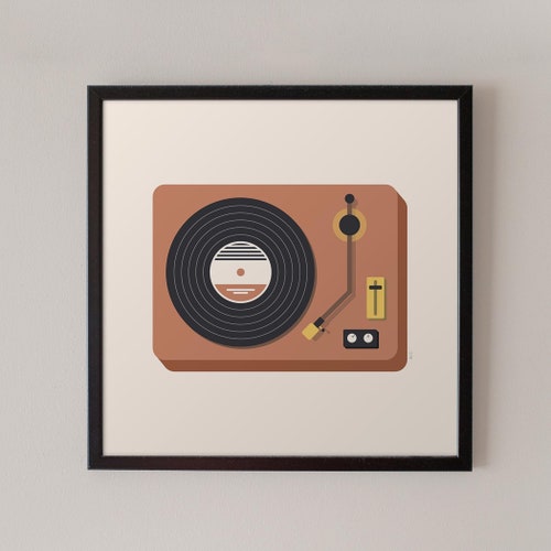 Recording Studio Art Mid Century Modern Music Decor Etsy