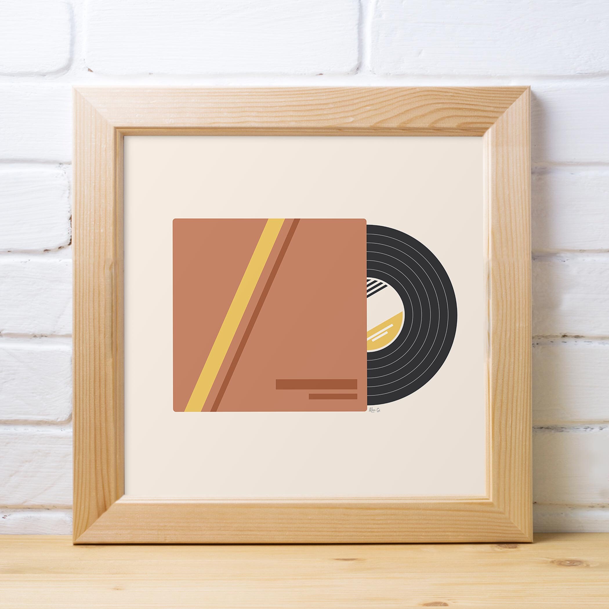 Mid Century Modern Music Decor Vinyl Record Poster Etsy