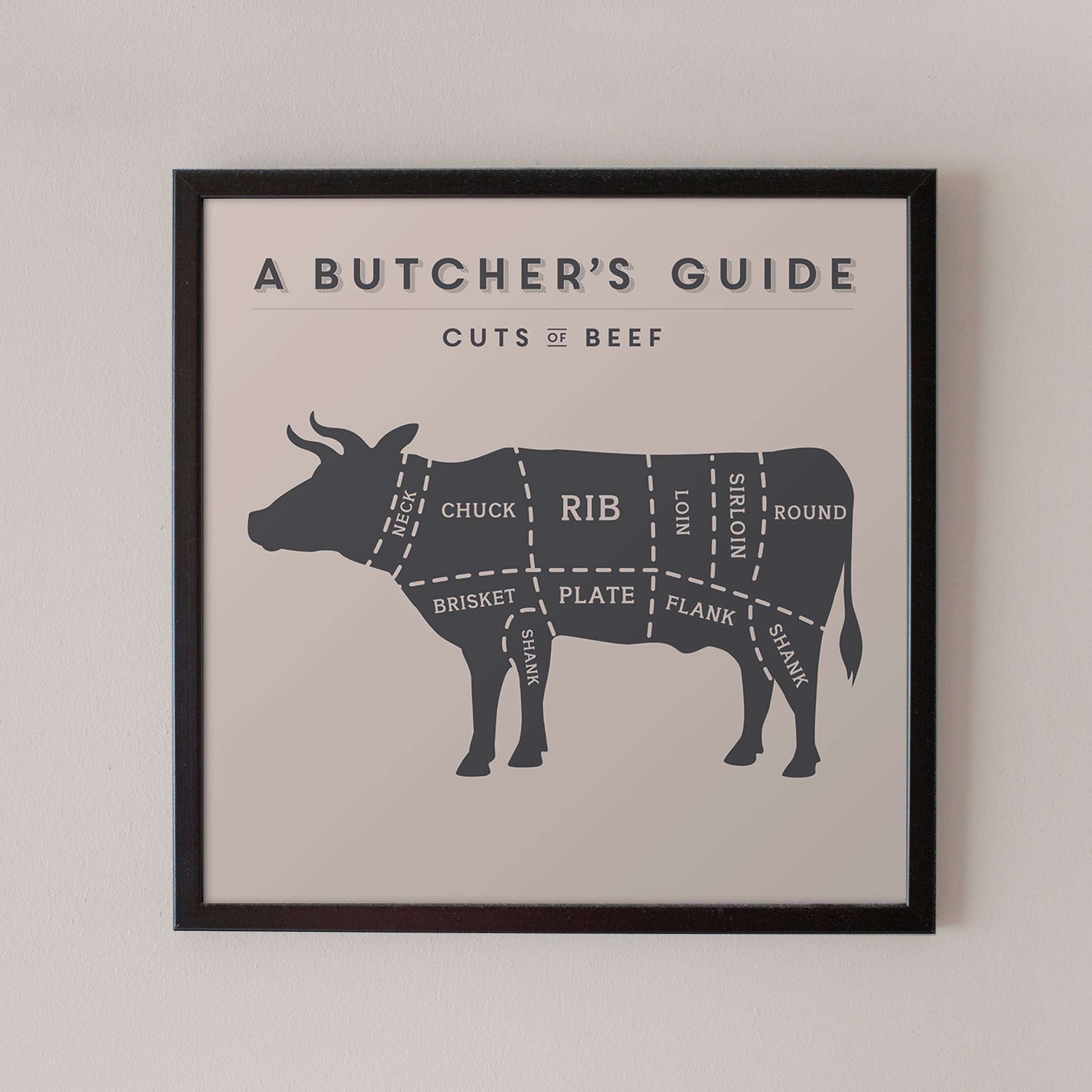 Personalised Cuts Of Beef Large Wooden Meat Chopping Board 400x300mm Meat  Cow Ribs Shank Salt Sunday Roast Board Steak