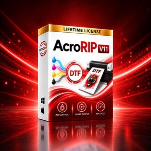 Logiciel RIP AcroRIP 11 : Impression directe sur film, impression directe sur textile, impression UV (téléchargement numérique)