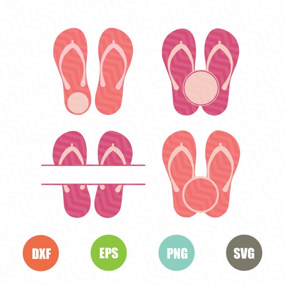 Download Flip flop Svg Monogram Summer flip flops Svg Summer Svg | Etsy