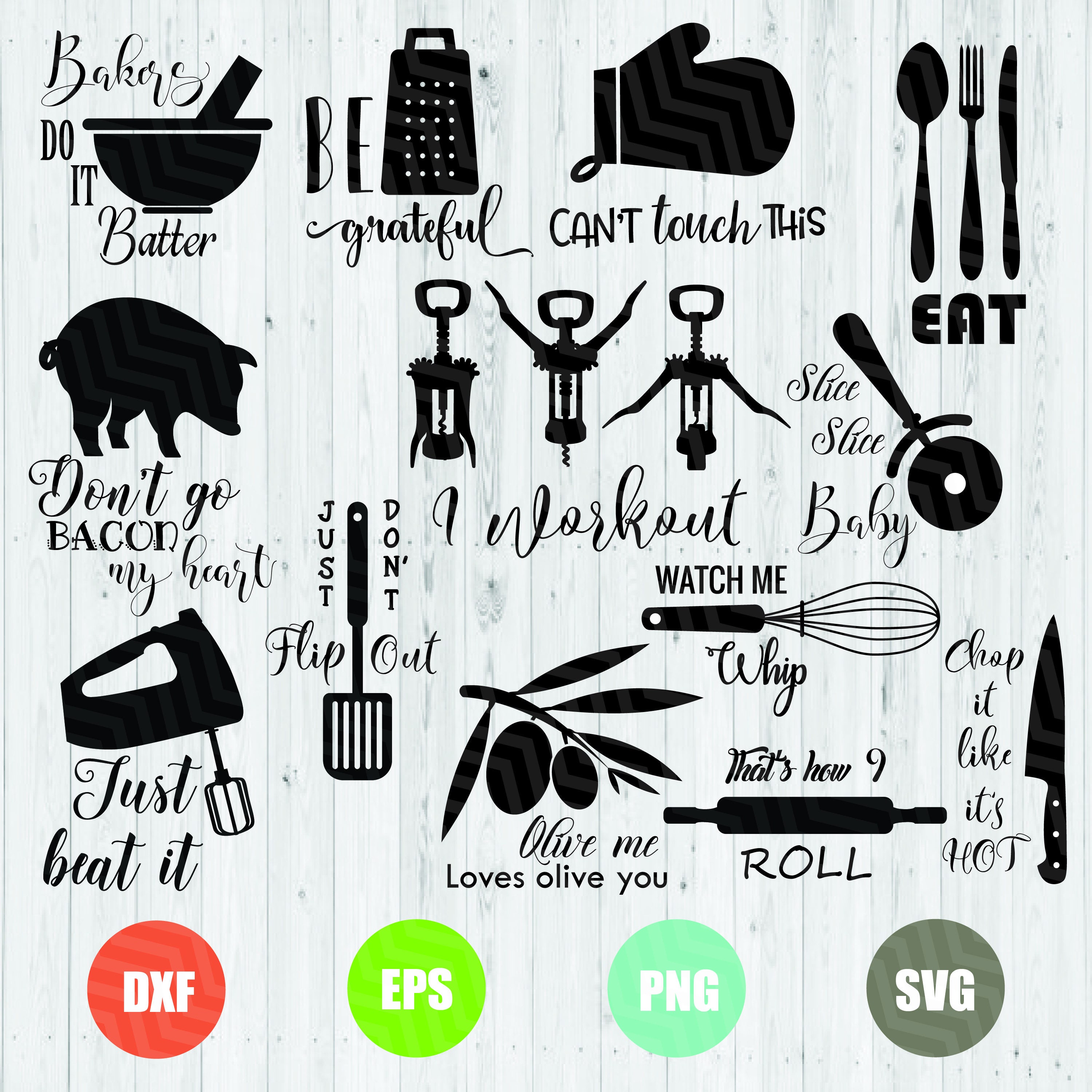 Download Kitchen Svg BundleKitchen Svg Kitchen Bundle Svg Baking | Etsy