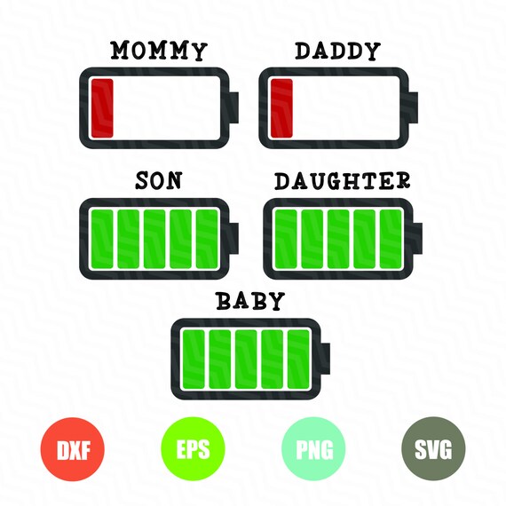Low battery svgBattery Svg Family SVG Tired parents svg | Etsy