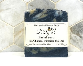 Charcoal Turmeric Tea Tree Facial Soap