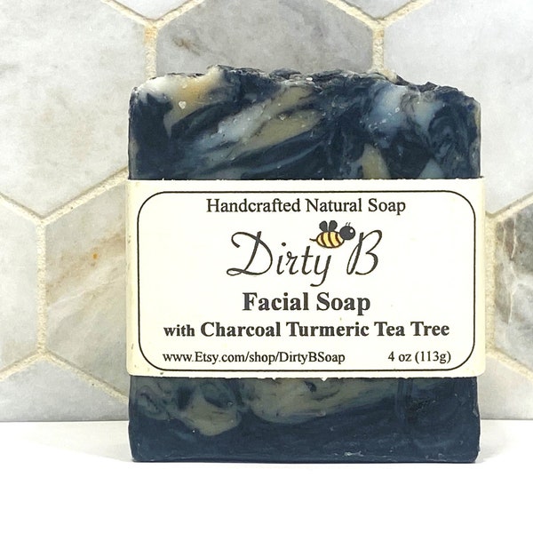 Charcoal Turmeric Tea Tree Facial Soap