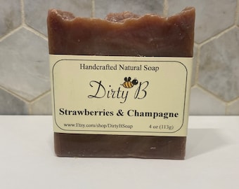 Strawberries & Champagne Wine Soap